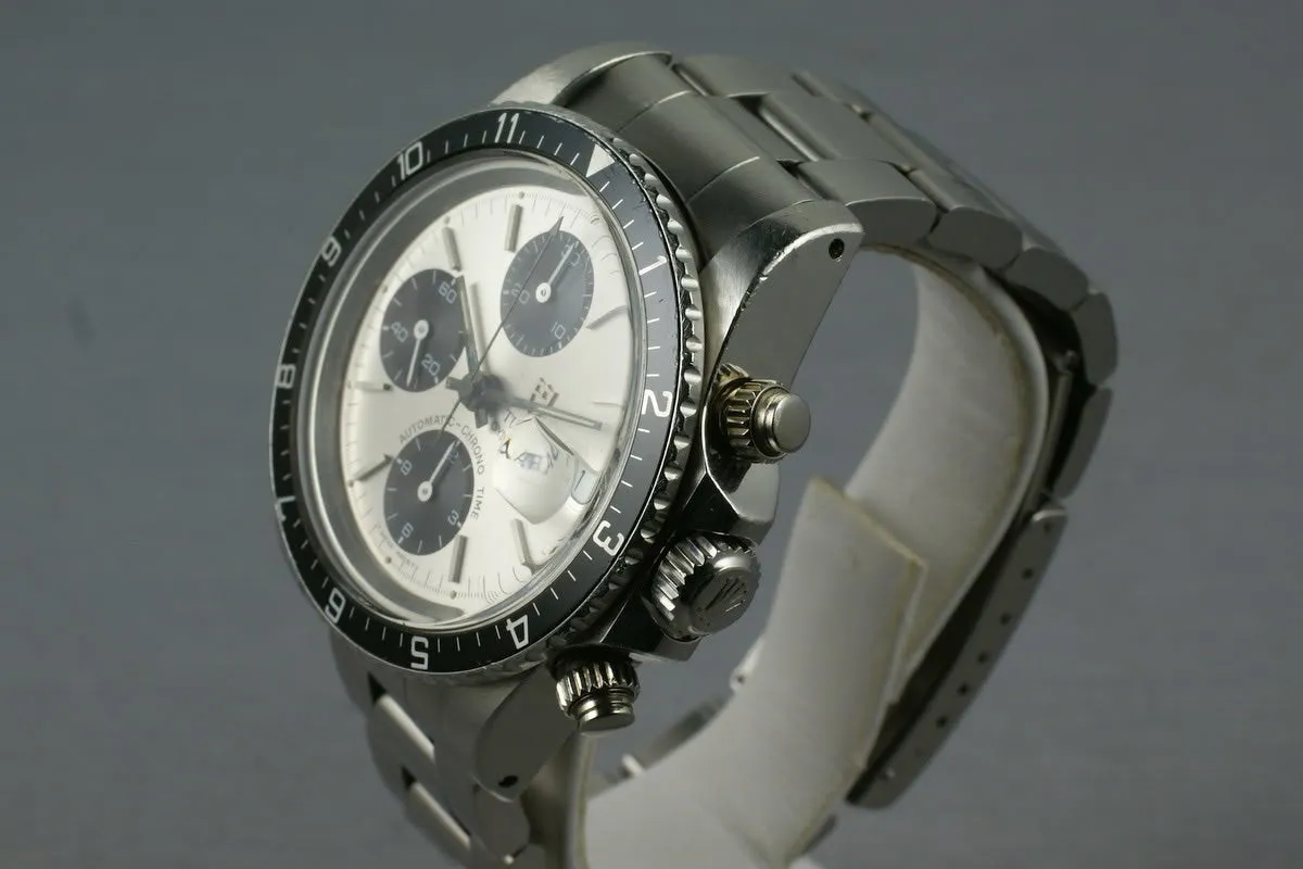 Tudor Chronograph Big Block 79170 with sub dial starting to turn chocolate