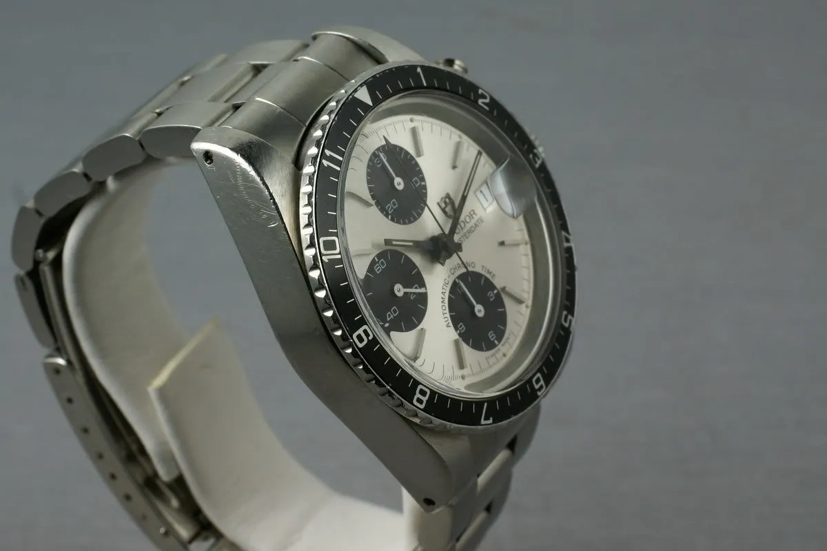 Tudor Chronograph Big Block 79170 with sub dial starting to turn chocolate