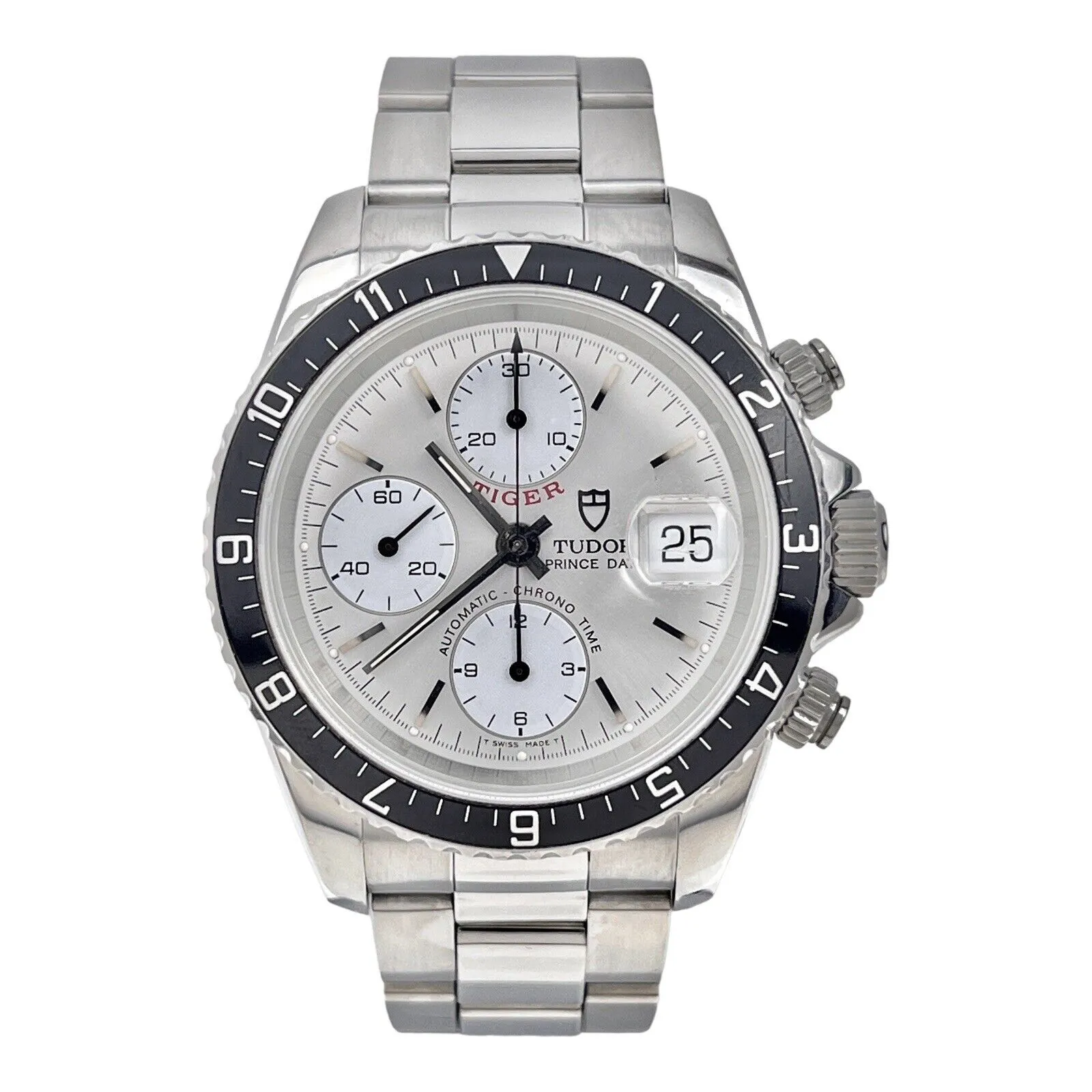 TUDOR Prince Date Tiger Stainless Steel Chronograph Dial Automatic 79270P W/ BOX