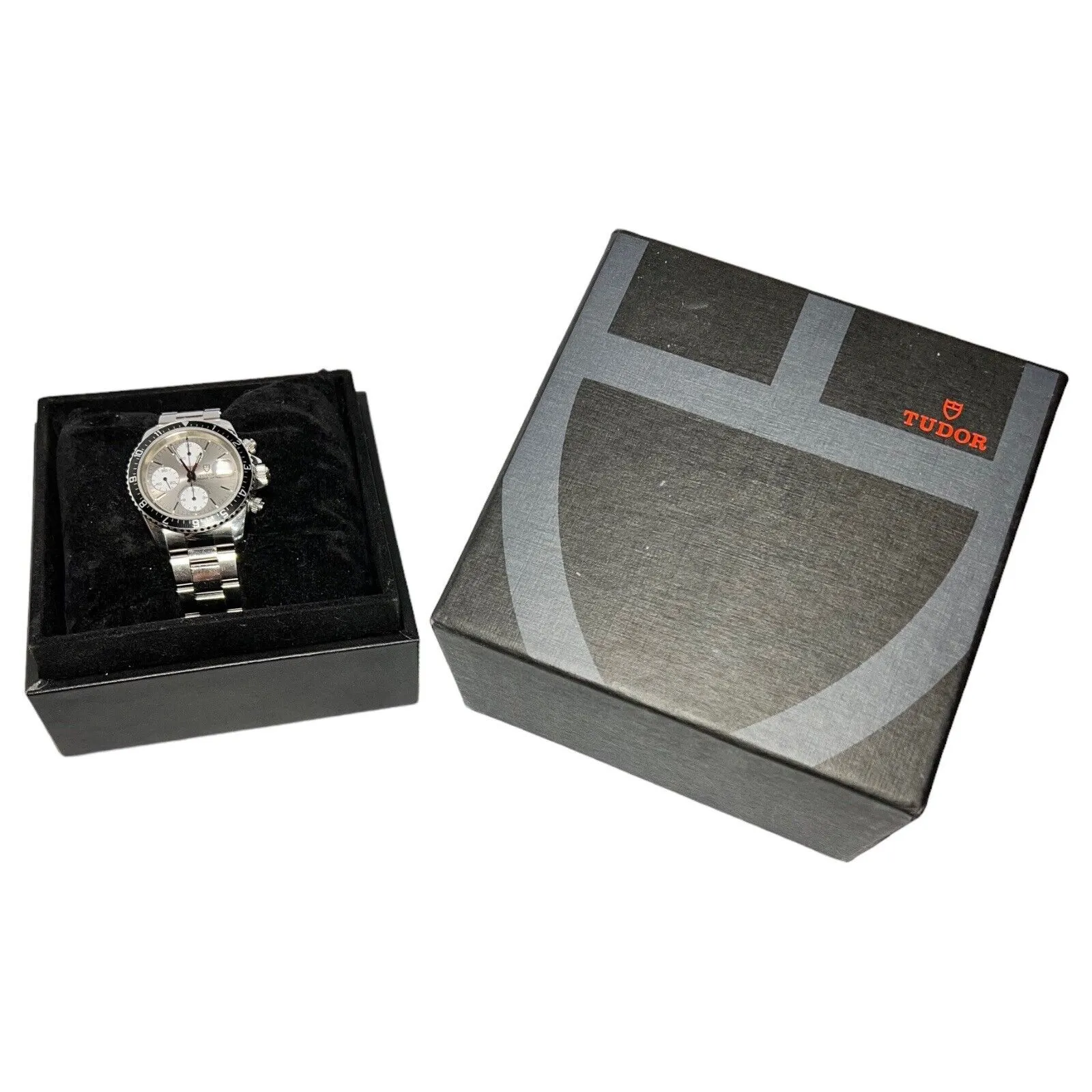 TUDOR Prince Date Tiger Stainless Steel Chronograph Dial Automatic 79270P W/ BOX