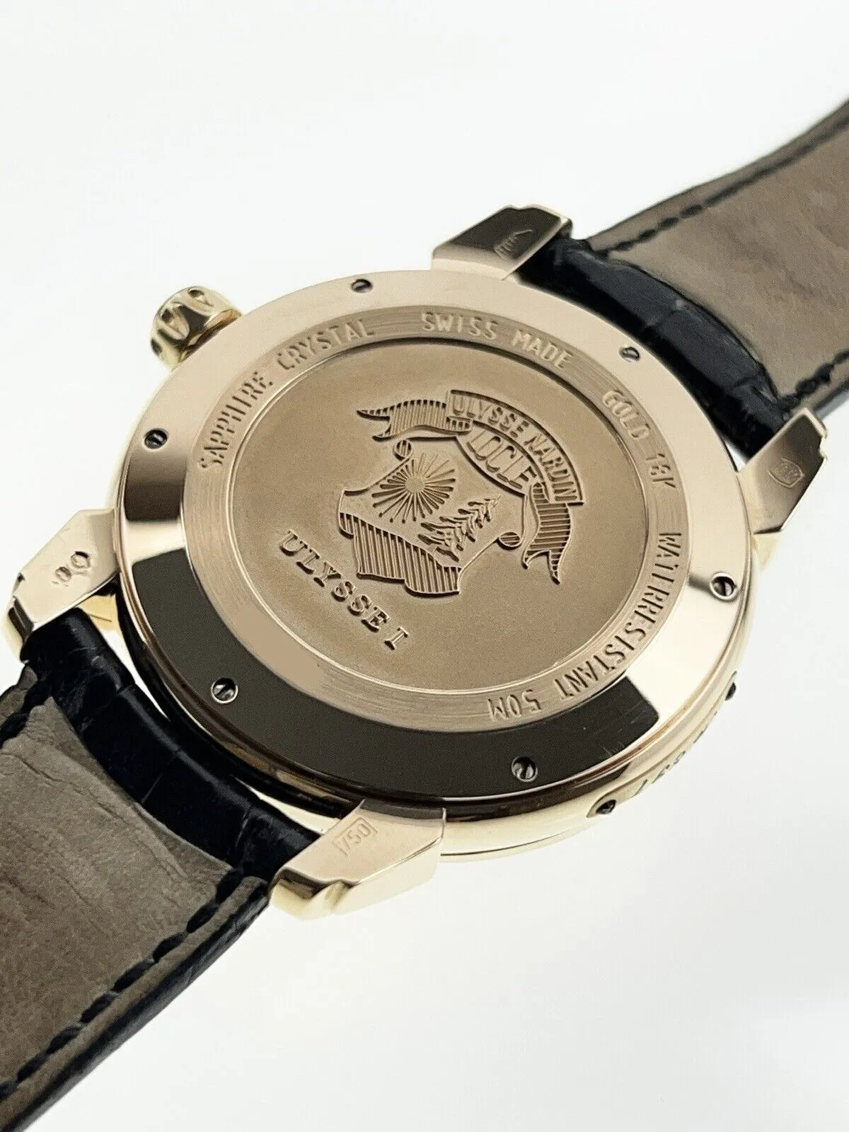 Ulysse Nardin Automatic 40mm 18k Yellow Gold Men’s Watch 276-88 Black Dial