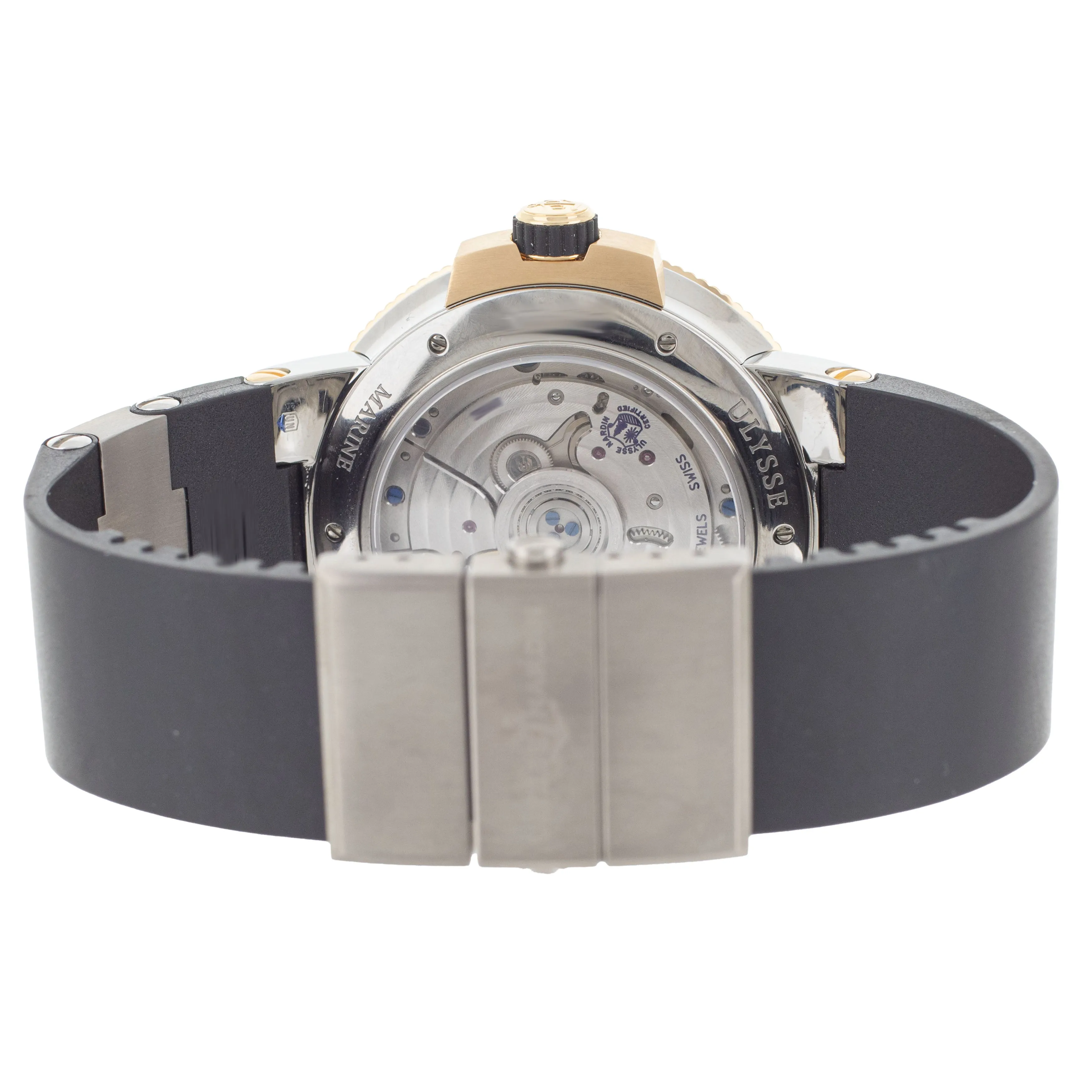 Ulysse Nardin Marine Chronometer Rose Gold Silver Dial 45mm 1185-122-41