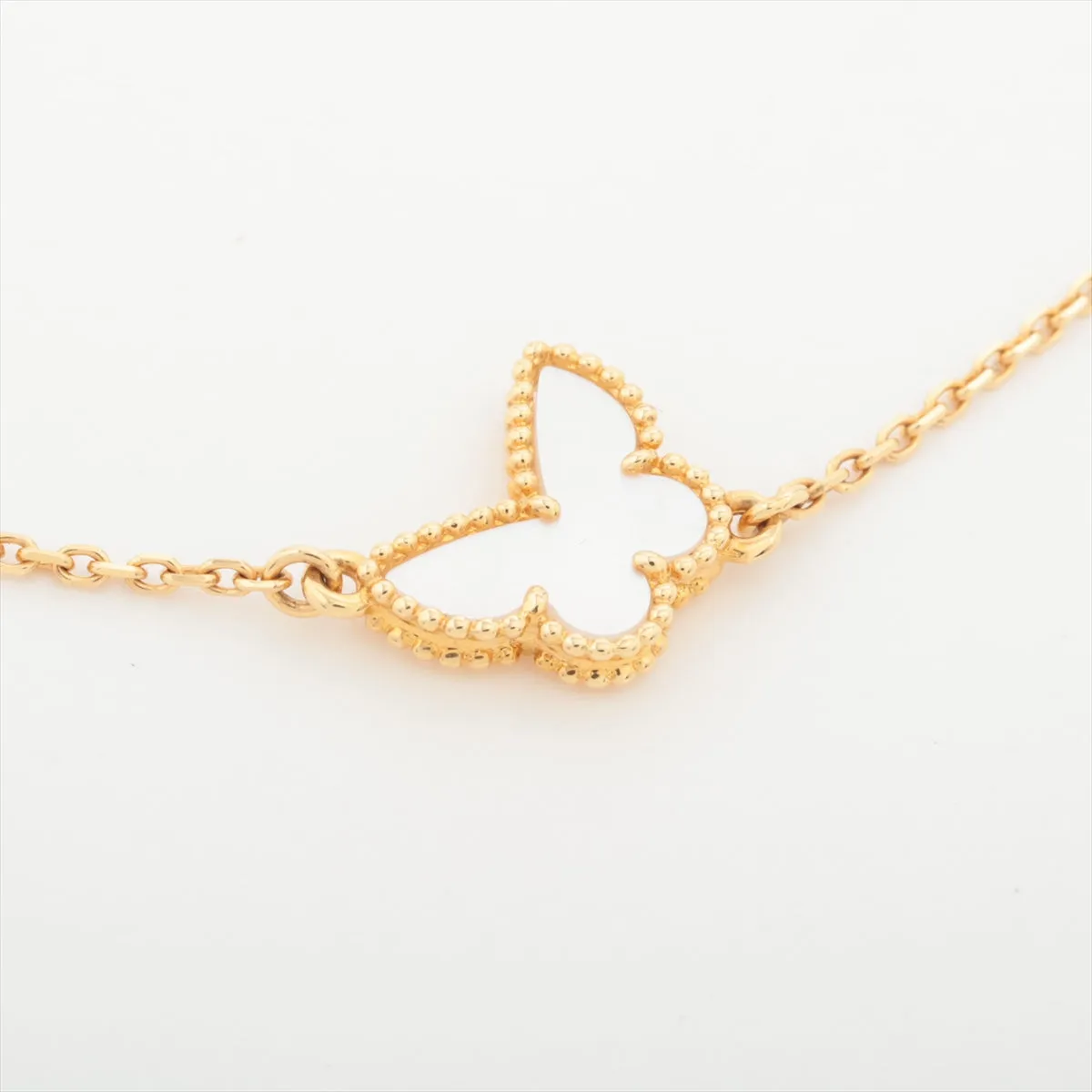 Van Cleef & Arpels VCA Sweet Alhambra Butterfly Mother of pearl MOP Bracelet