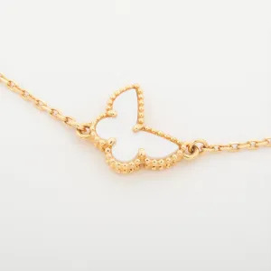 Van Cleef & Arpels VCA Sweet Alhambra Butterfly Mother of pearl MOP Bracelet