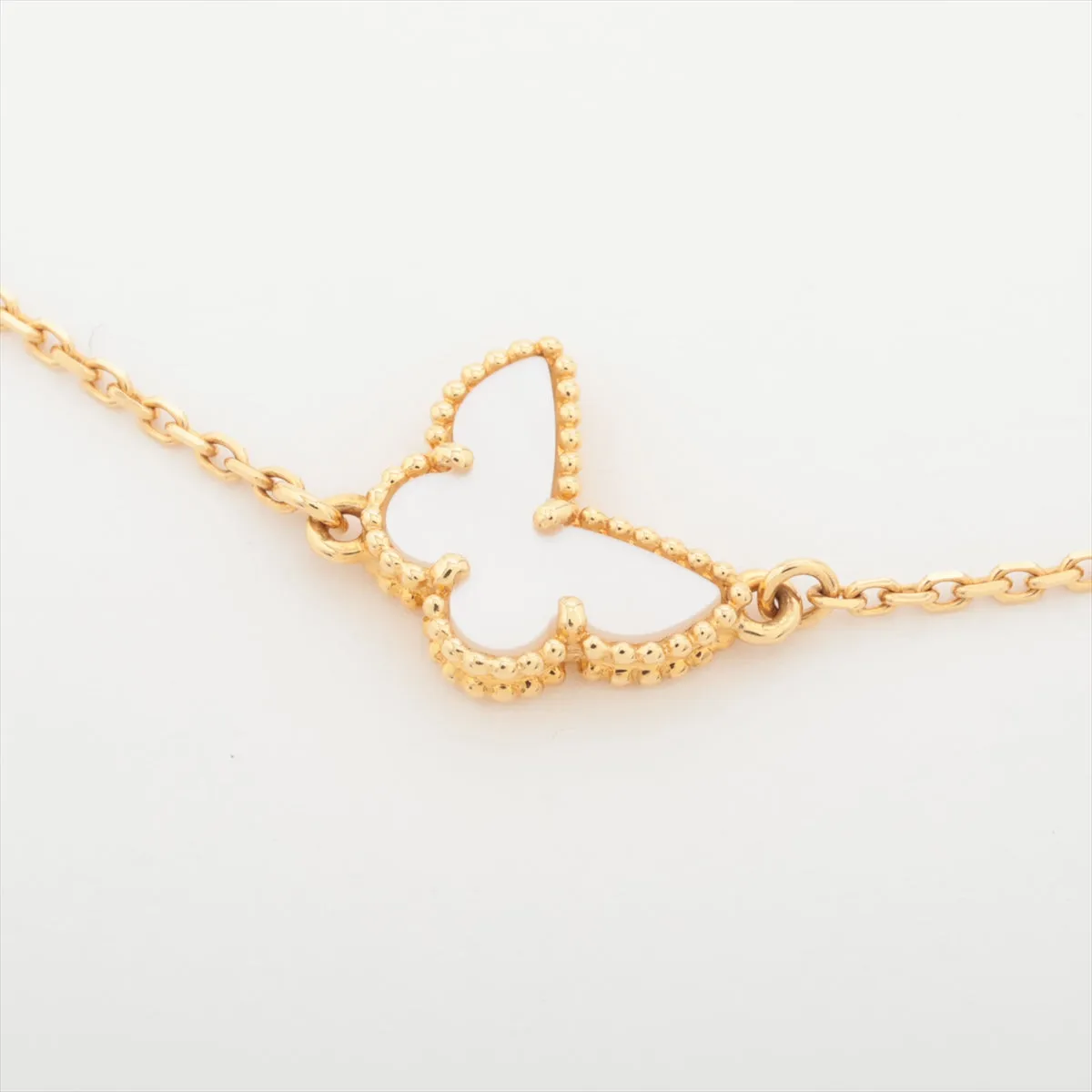 Van Cleef & Arpels VCA Sweet Alhambra Butterfly Mother of pearl MOP Bracelet