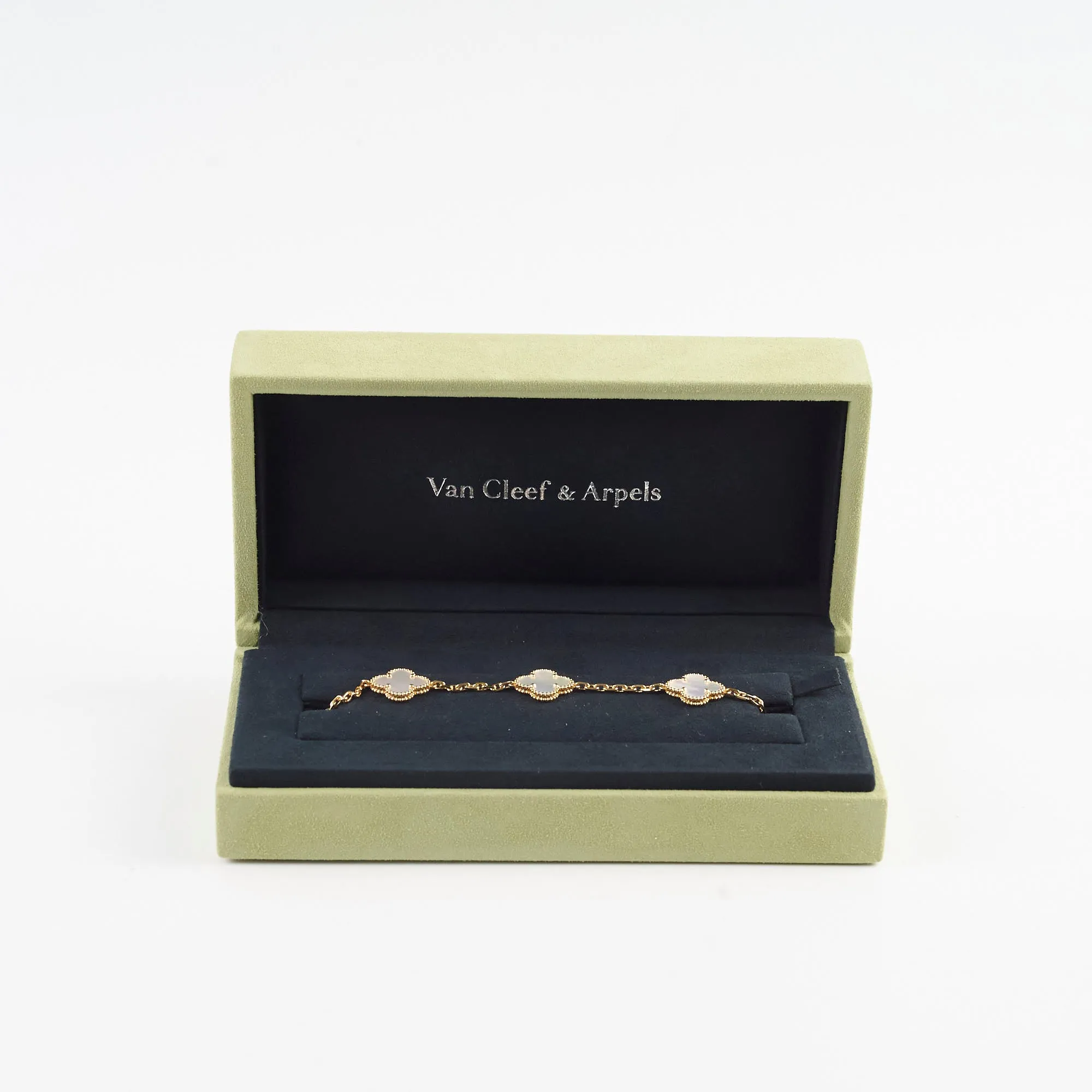 Van Cleef & Arpels Vintage 5 Motifs Alhambra Bracelet Mother of Pearl
