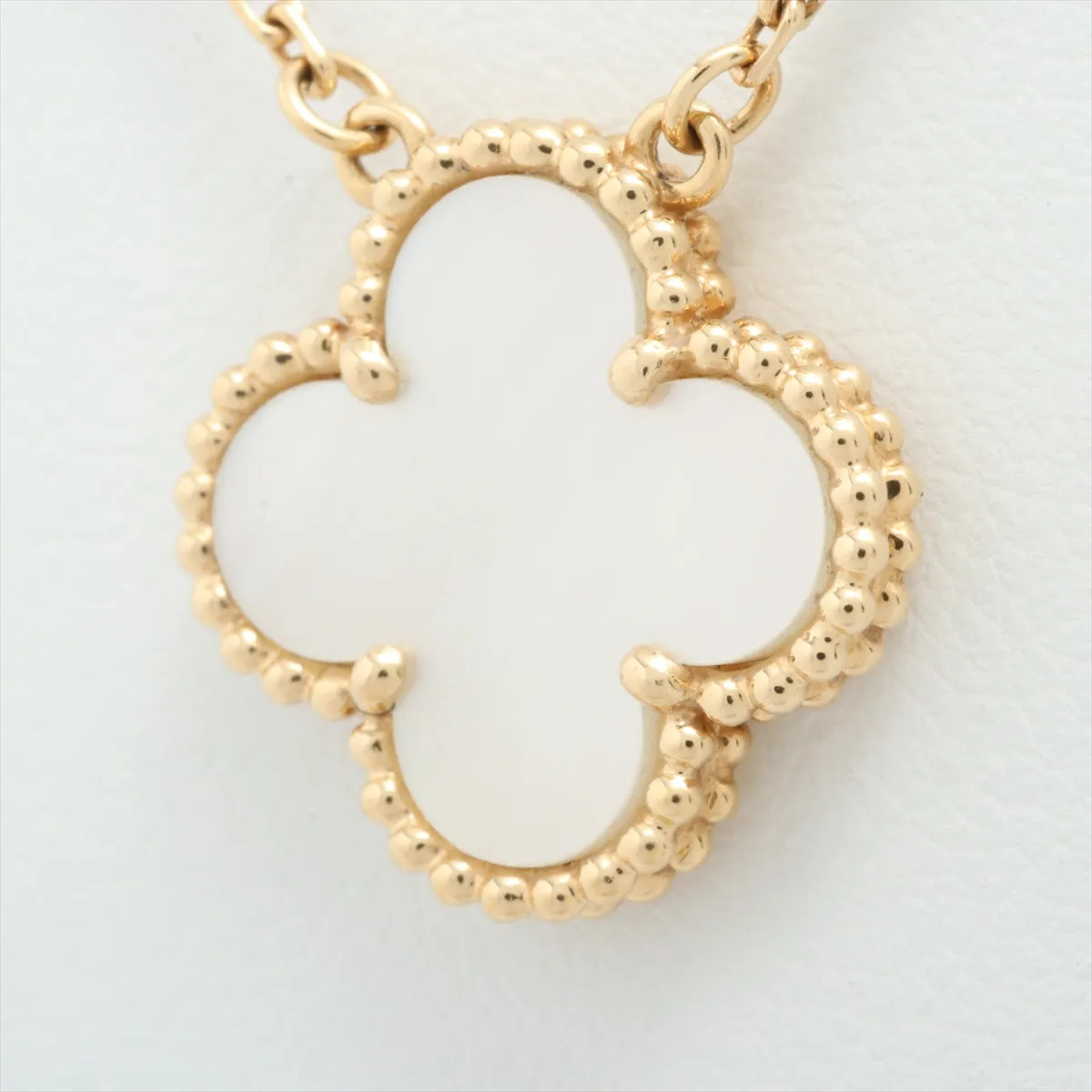 Van Cleef & Arpels Vintage Alhambra Mother of Pearl MOP Necklace