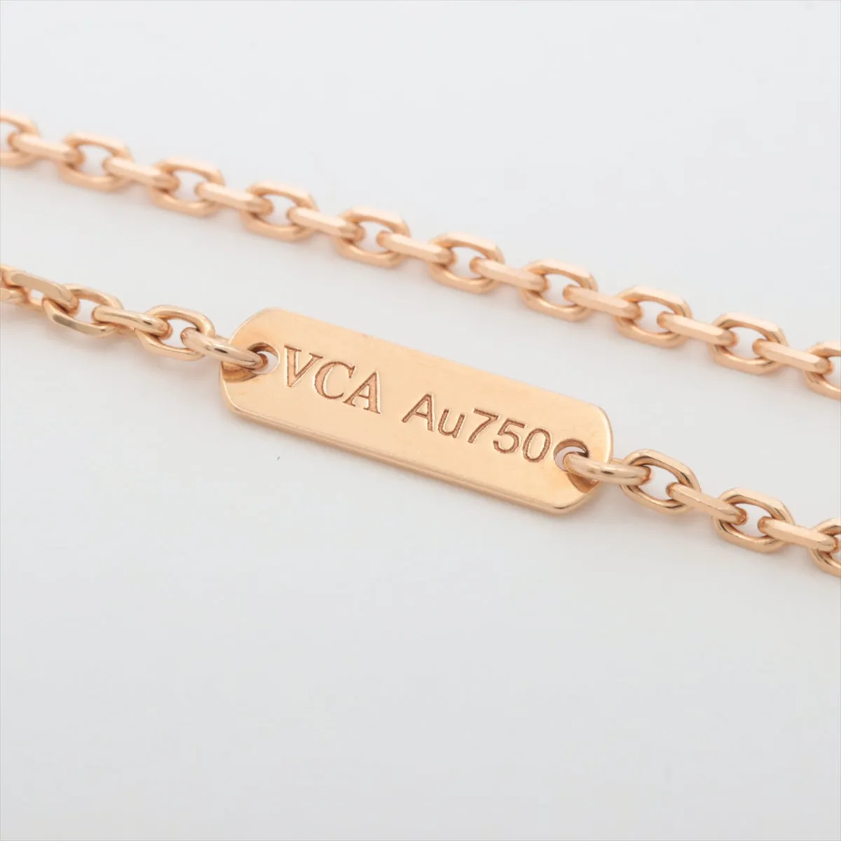 Van Cleef & Arpels Vintage Alhambra Rhodonite Diamond Necklace Holiday Limited Edition 2021