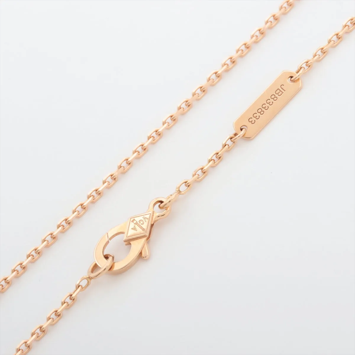 Van Cleef & Arpels Vintage Alhambra Rhodonite Diamond Necklace Holiday Limited Edition 2021