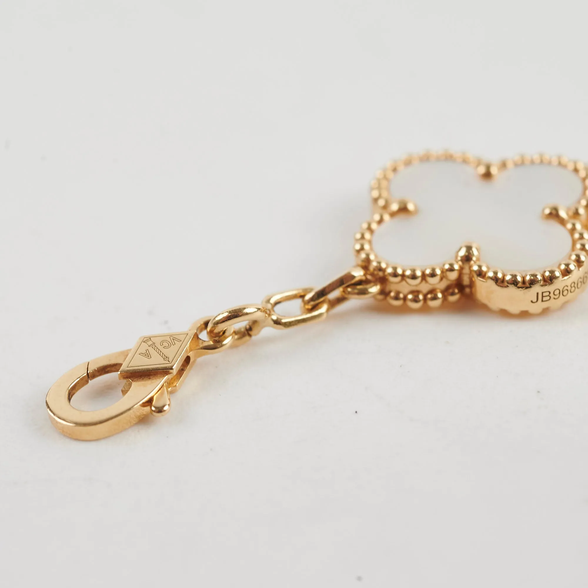 Van Cleef and Arpels Mother of Pearl MOP 5 Motif Bracelet