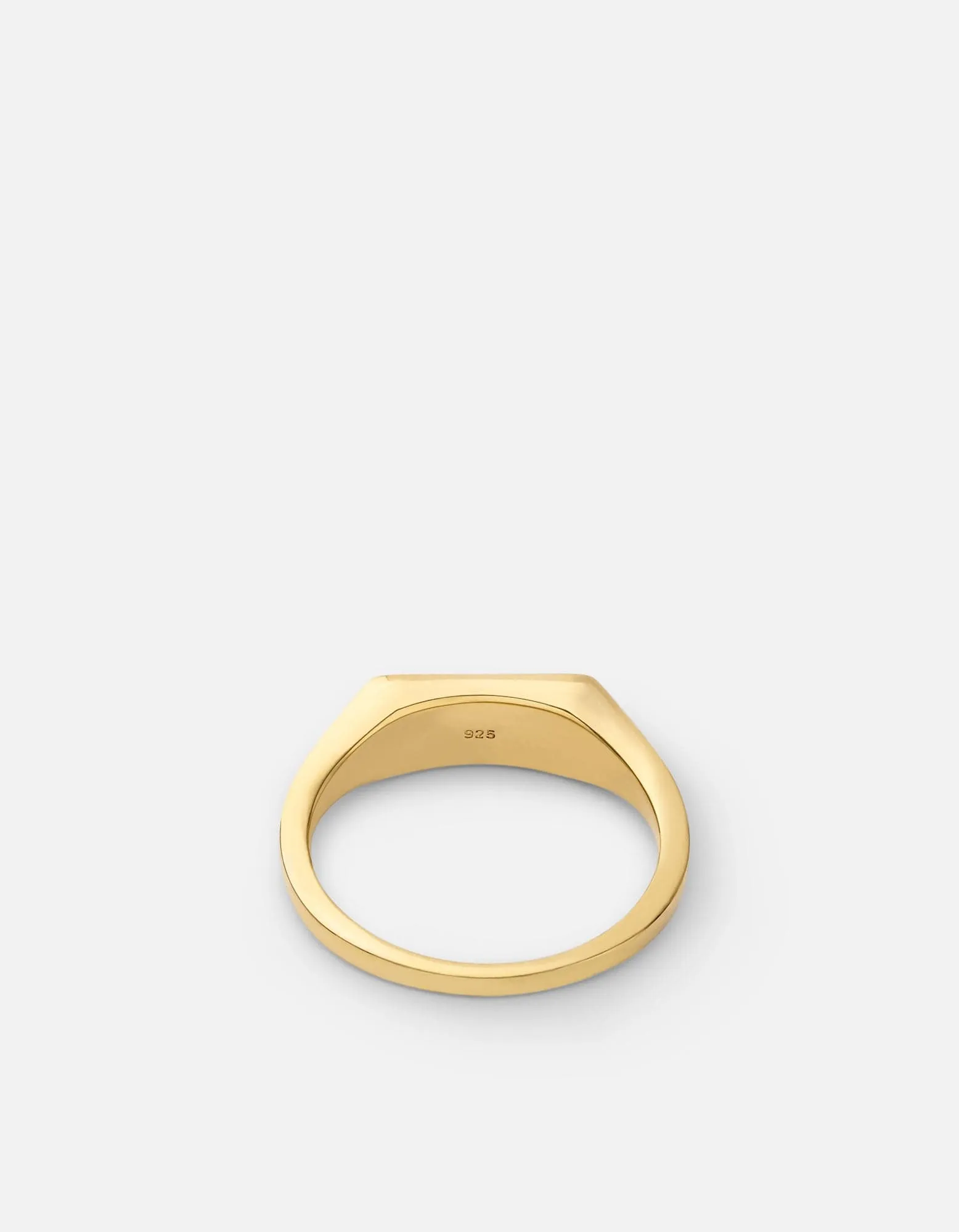 Virgil Agate Ring, Gold Vermeil