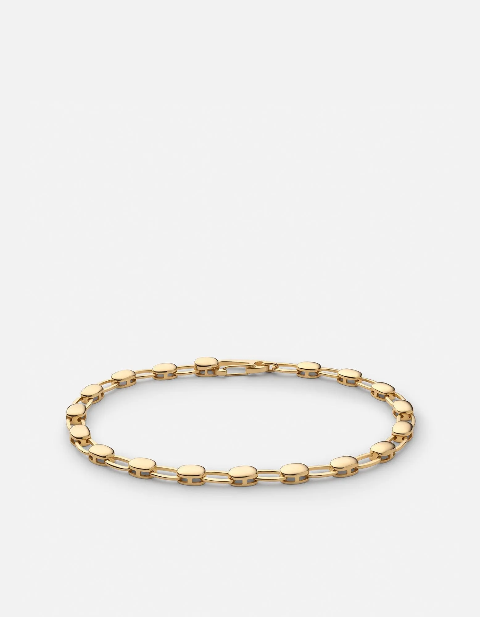Ward Chain Bracelet, Gold Vermeil