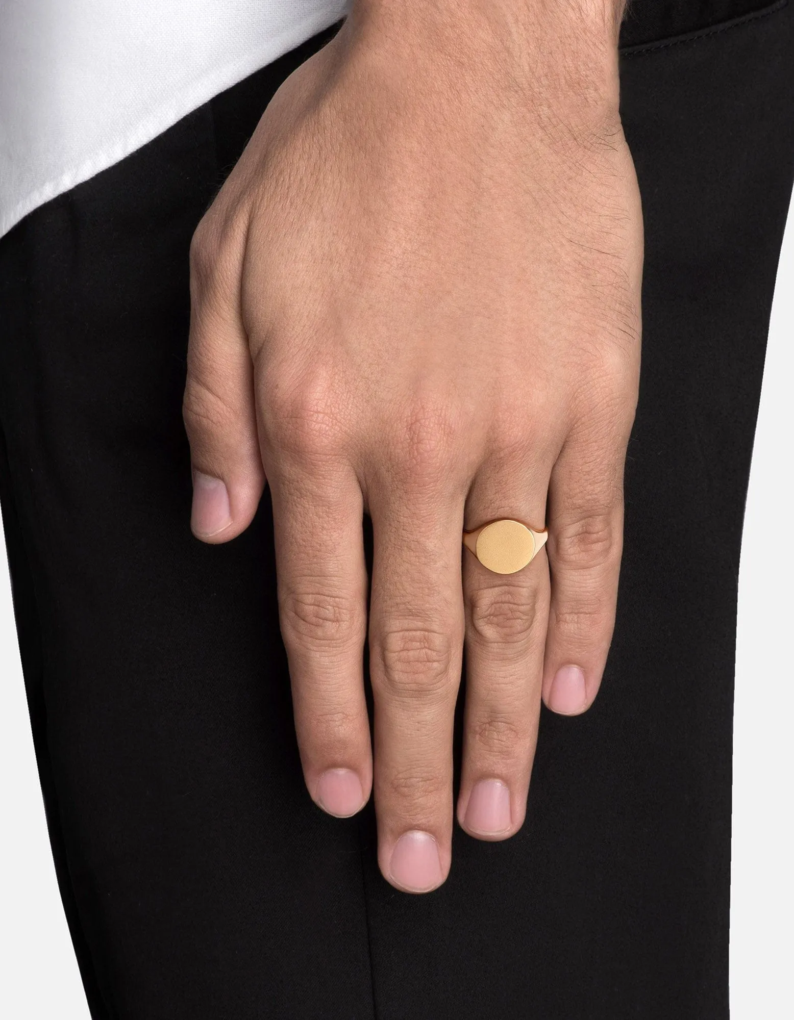 Wells Signet Ring, Gold Vermeil