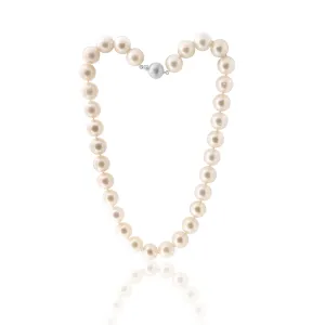 White South Sea 13-14mm Pearl Strand with 9ct White Gold Satin Clasp