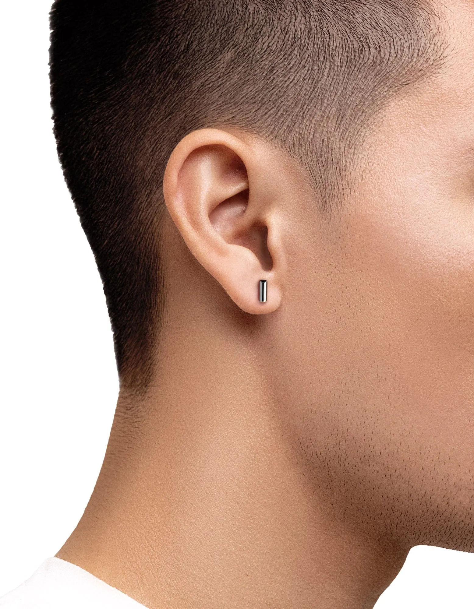 Wren Black Onyx Stud Earring, Sterling Silver