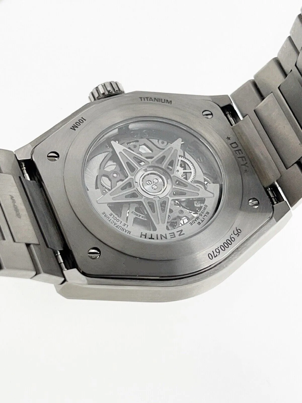 Zenith Defy  Titanium Skeleton Dial 41mm Automatic Men's Watch 95.9000.670 - B&P
