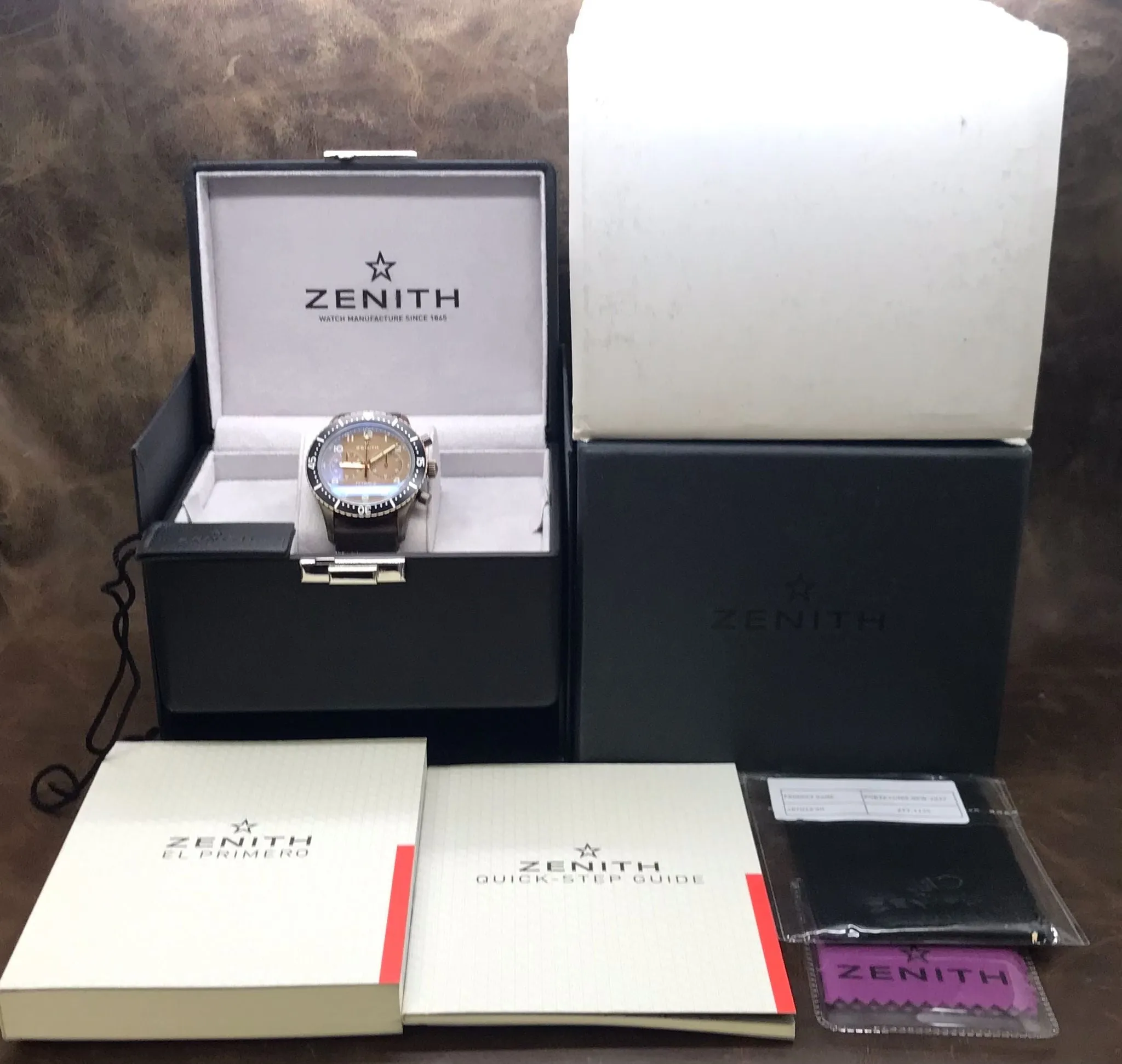 Zenith Pilot Cronometro Tipo  Cp-2 Flyback 29.2240.405 Bronze Dial Automatic Men's Watch