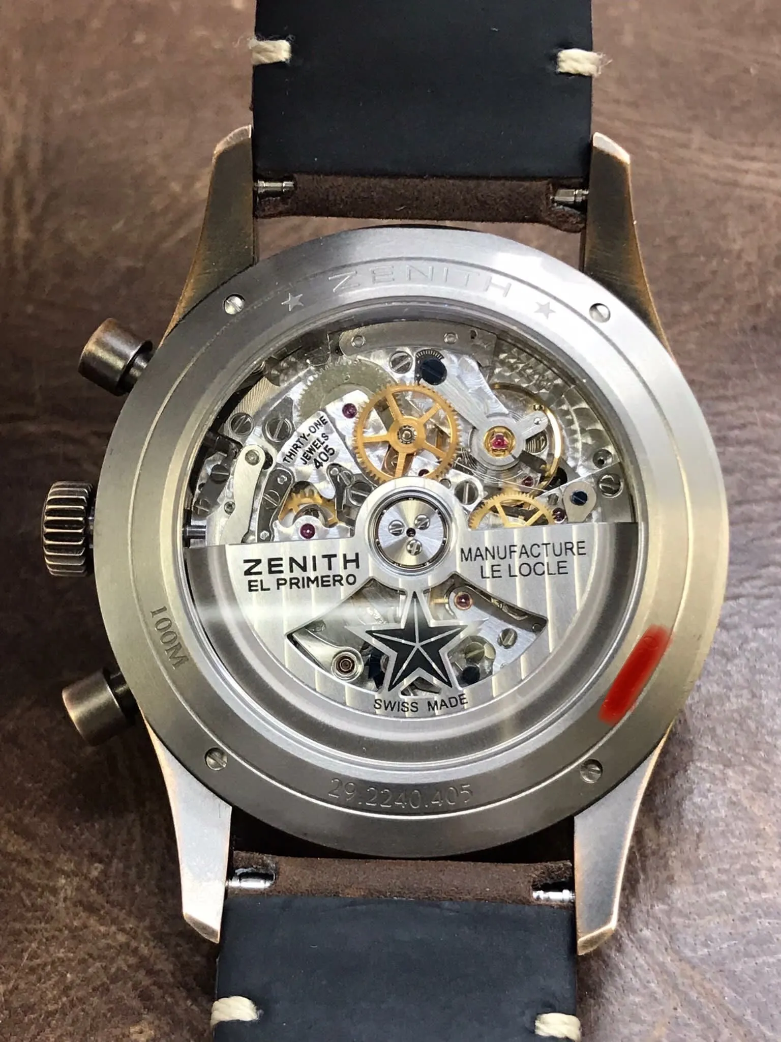 Zenith Pilot Cronometro Tipo  Cp-2 Flyback 29.2240.405 Bronze Dial Automatic Men's Watch
