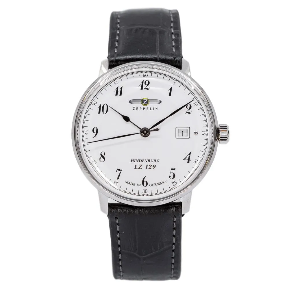 Zeppelin Men's 7046-1 Hindenburg White Dial Watch